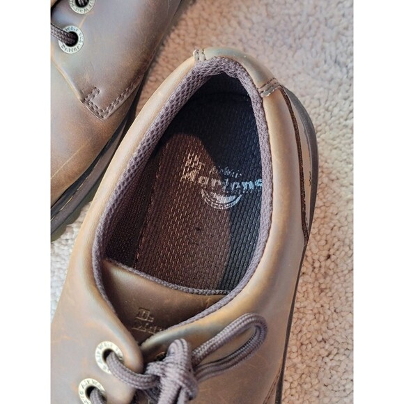 Dr MARTENS KENT Derby Shoe Brown Leather Casual Oxford US Size 10 UK 9 0015 - Picture 5 of 8